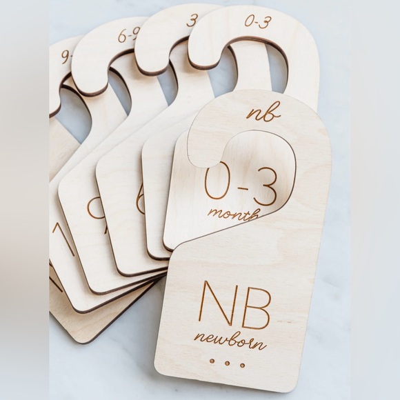 Nordstrom Other - Wooden Baby Closet Dividers Set Nursery | Newborn–24M Clothing Organizers | NWT